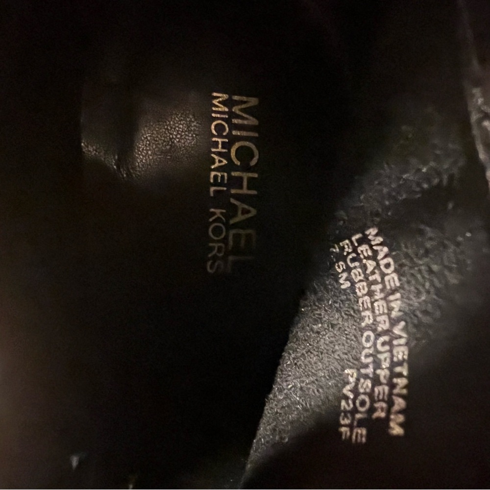 Michael Kors Black Feather Ankle Boots - Picture 6 of 6
